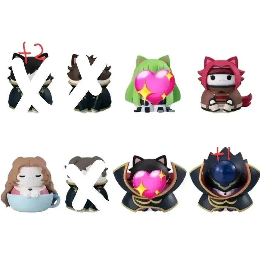 [BUNJANG] Code Geass Megacat Figure Split Set / 코드기어스 메가캣 피규어 분철 소분합니다!
