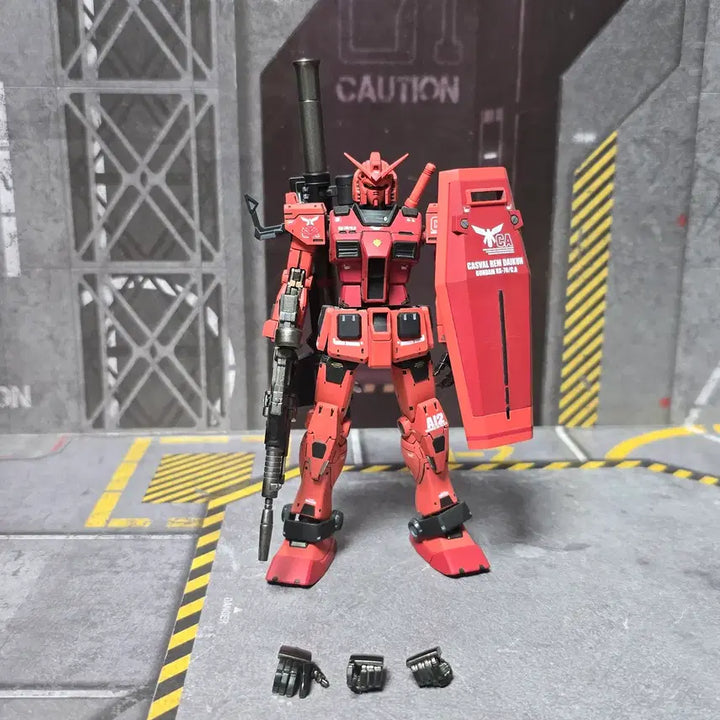[BUNJANG] Custom Painted HG The Origin Gundam (Char&