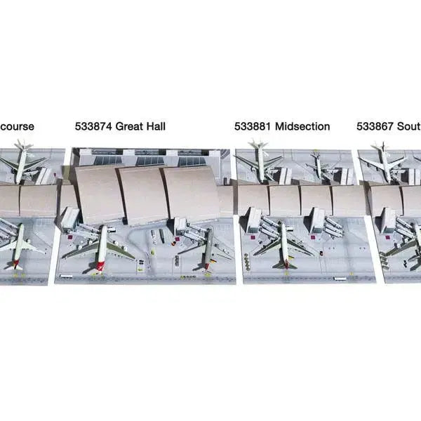 [BUNJANG] Herpa 1:500 Scale Los Angeles Airport (LAX) Cardboard Model Set / 1:500 Herpa Airport LA공항 카드보드 모델 세트