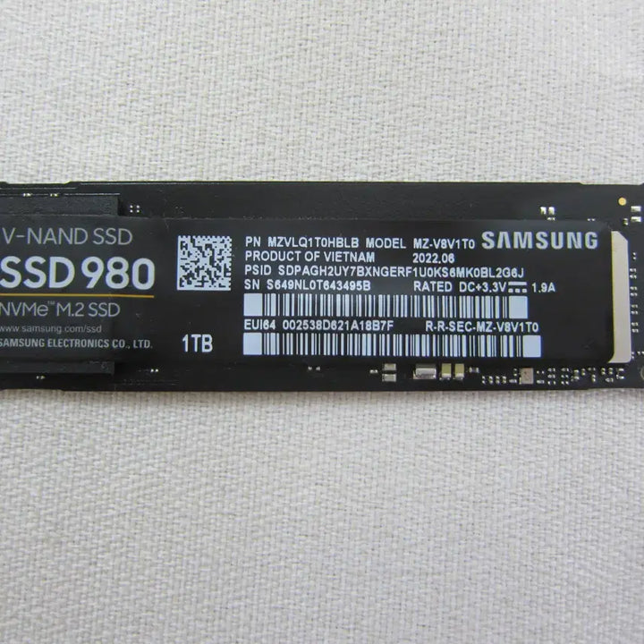 [BUNJANG] Samsung 980 M.2 NVMe 1TB SSD / 삼성전자 SSD 980 M.2 NVMe 1TB (AS 2027년 9월)
