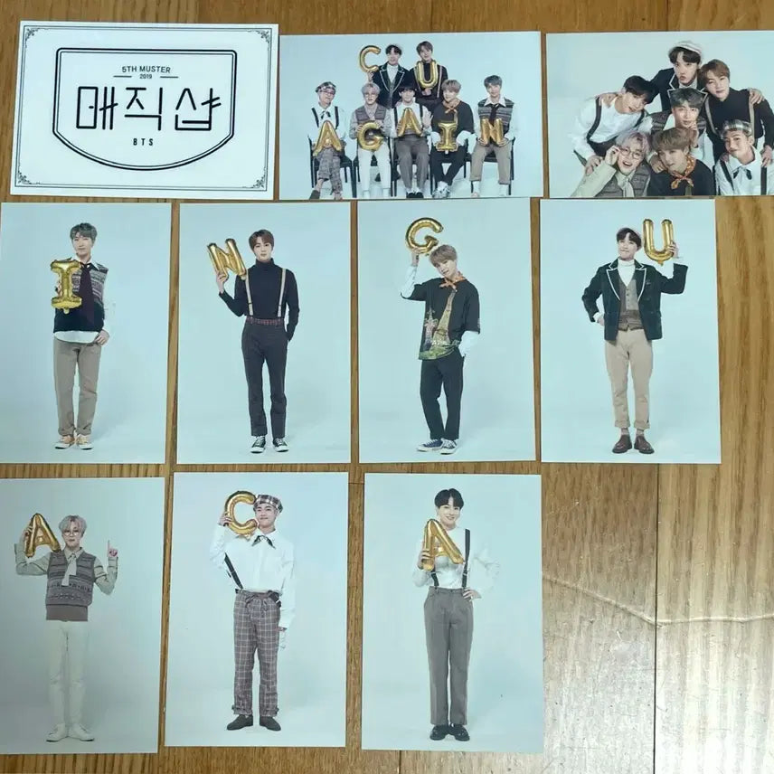 [BUNJANG] BTS Magic Shop Seoul Busan Reward Photocard Set V DVD / 방탄소년단 매직샵 서울 부산 리워드 포카 풀셋 포토카드 디비디 dvd 뷔