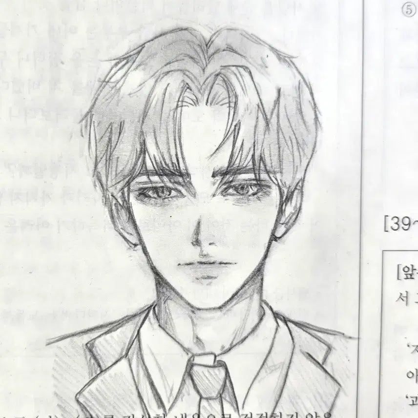 [BUNJANG] Male Character Portrait Commission - Traditional Pencil &amp; Digital Options Available / 증사 커미션 데못죽, 괴출 할인 남캐 그림 커미션 반실사