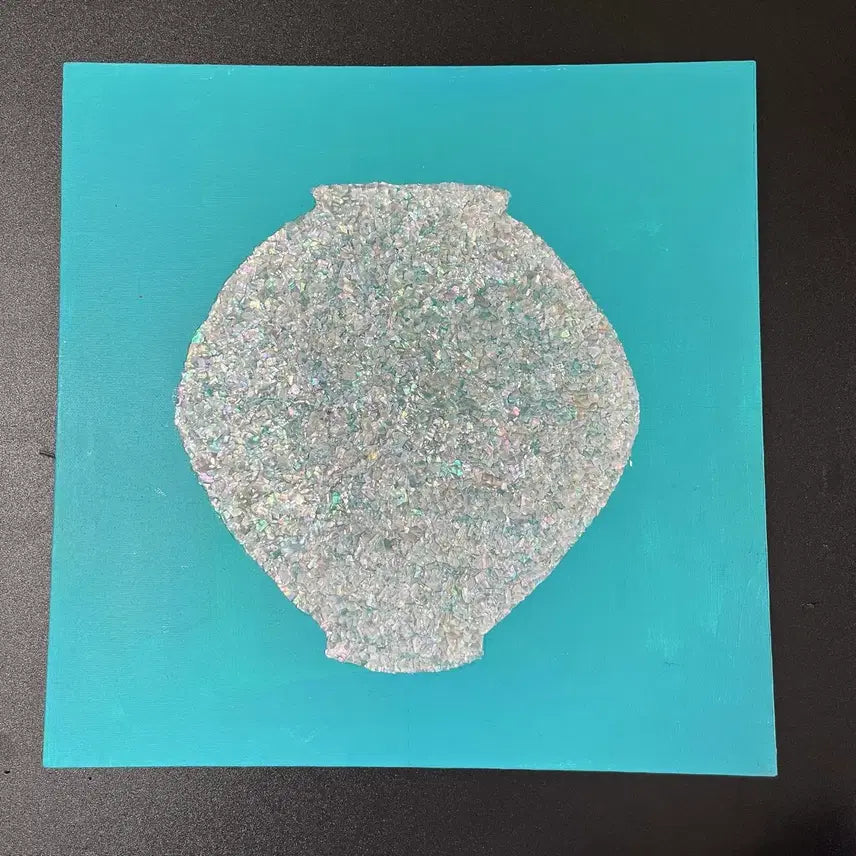 [BUNJANG] Nacre Moon Jar Artwork / 자개 달항아리 원화  택배거래