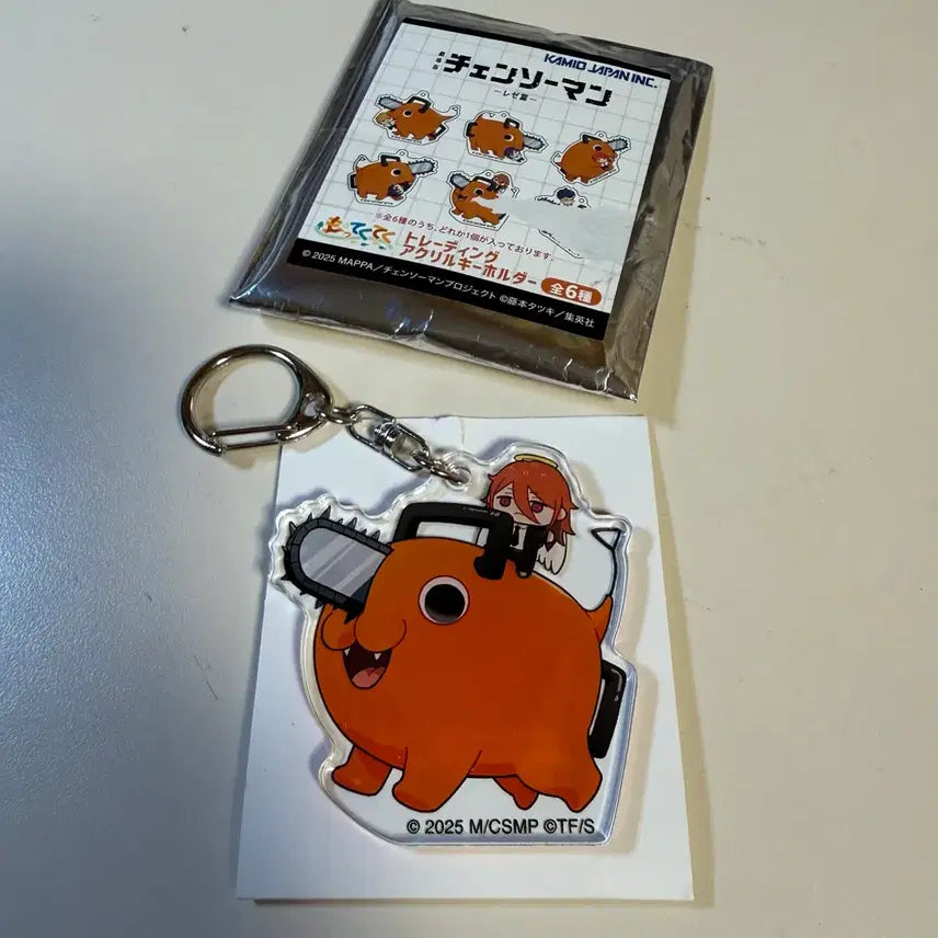 [BUNJANG] Chainsaw Man Pochita &amp; Angel Devil Keychain (Lej Collection) / 새상품 / 체인소맨 레제편 못테쿠테쿠 포치타 키링 천사의 악마