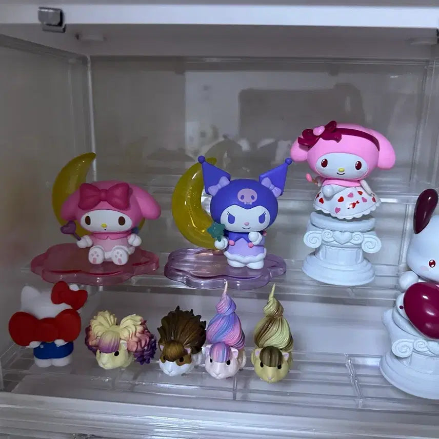 [BUNJANG] Sanrio Characters (My Melody, Kuromi, Hello Kitty) Gacha Figures / 산리오 마멜 쿠로미 헬로키티 피규어 갸루기니 가챠