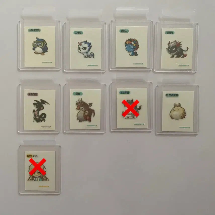 [BUNJANG] Maple Story First Edition Ddiddub Seal Collection / 판매) 메이플 1탄 띠부씰 판매.