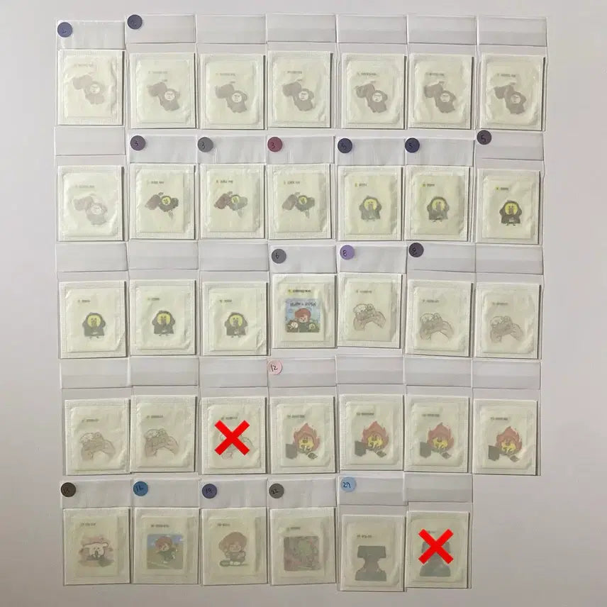 [BUNJANG] Squid Game Round 1 Sticker Set / 판매) 오징어게임 1탄 띠부씰 판매.