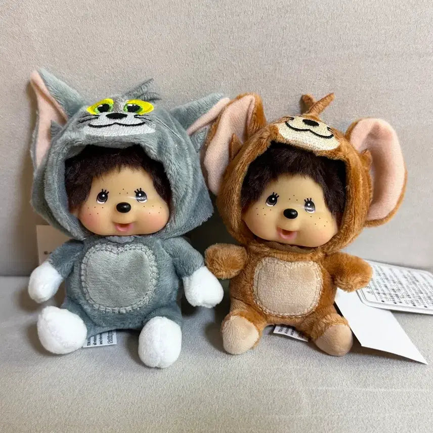 [BUNJANG] Tom and Jerry Monchhichi Figures Set (2 Types) / 톰과제리 몬치치 새상품 2종 판매