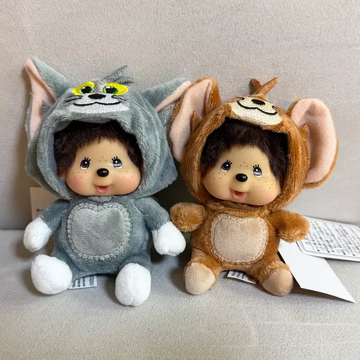 [BUNJANG] Tom and Jerry Monchhichi Figures Set (2 Types) / 톰과제리 몬치치 새상품 2종 판매