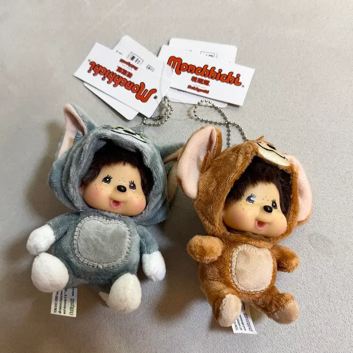 [BUNJANG] Tom and Jerry Monchhichi Figures Set (2 Types) / 톰과제리 몬치치 새상품 2종 판매