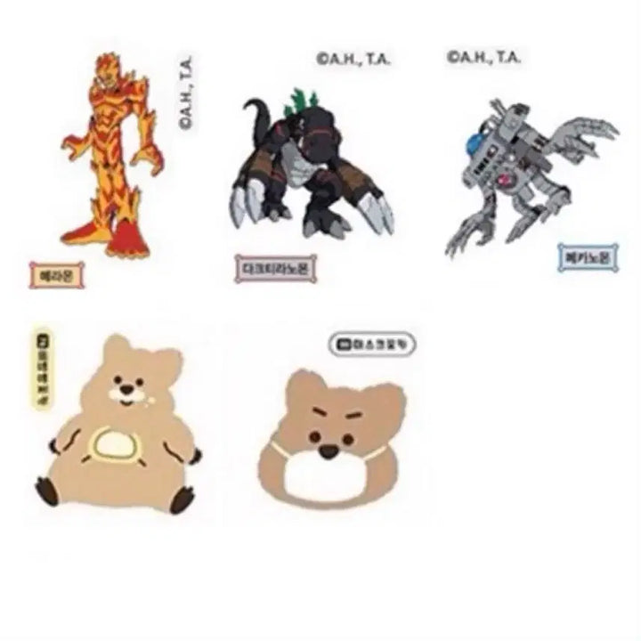 [BUNJANG] Digimon Takara Tomy Ddicon Sticker Collection / 판매) 디지몬,꽃카 띠부씰 판매.