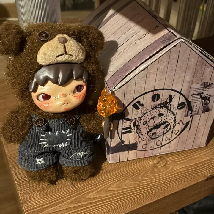 [BUNJANG] POP MART Hirono Wild Joy Bear Plush / 팝마트 히로노 와일드 조이 곰인형