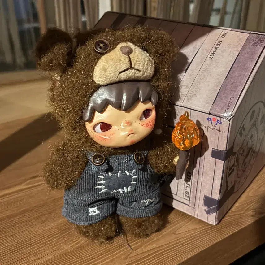 [BUNJANG] POP MART Hirono Wild Joy Bear Plush / 팝마트 히로노 와일드 조이 곰인형