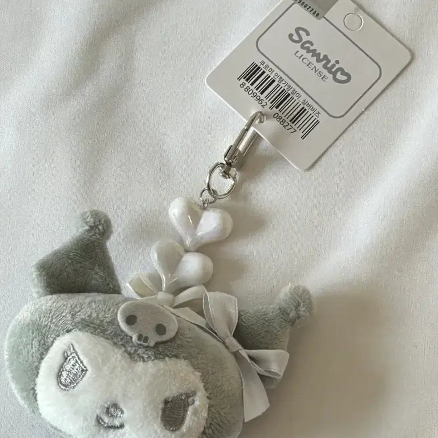 [BUNJANG] Sanrio Kuromi Silver Beaded Doll Keyring / 택0,새상품) 산리오 쿠로미 실버 비즈 인형 키링