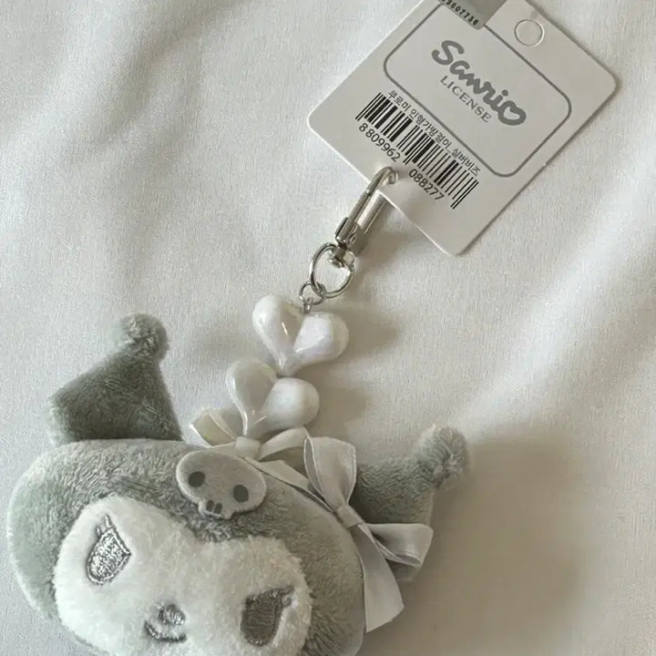 [BUNJANG] Sanrio Kuromi Silver Beaded Doll Keyring / 택0,새상품) 산리오 쿠로미 실버 비즈 인형 키링