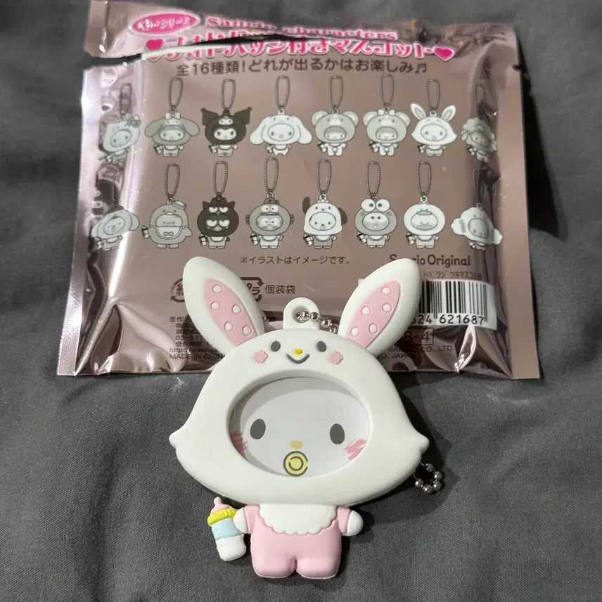 [BUNJANG] Sanrio Baby Photocard Badge Keychain / 산리오 베이비 포토 뱃지 키링 위시미멜