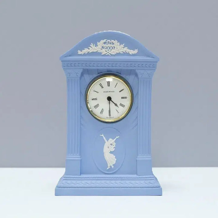 [BUNJANG] Wedgwood Millennium Commemorative Cream on Lavender Clock / (작동영상 있음) !!가격인하!! 웨지우드 밀레니엄 기념 크림 온 라벤더 시계