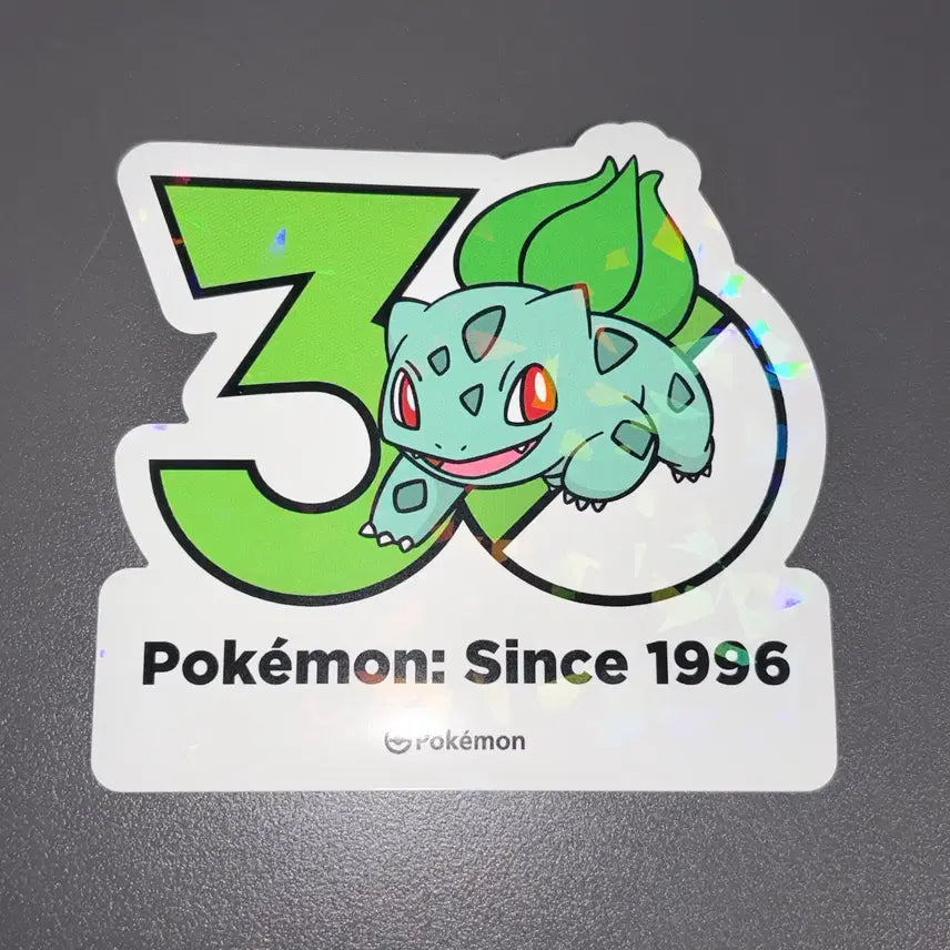 [BUNJANG] Pokemon 30th Anniversary Bulbasaur Sticker / 포켓몬 30주년 스티커 이상해씨