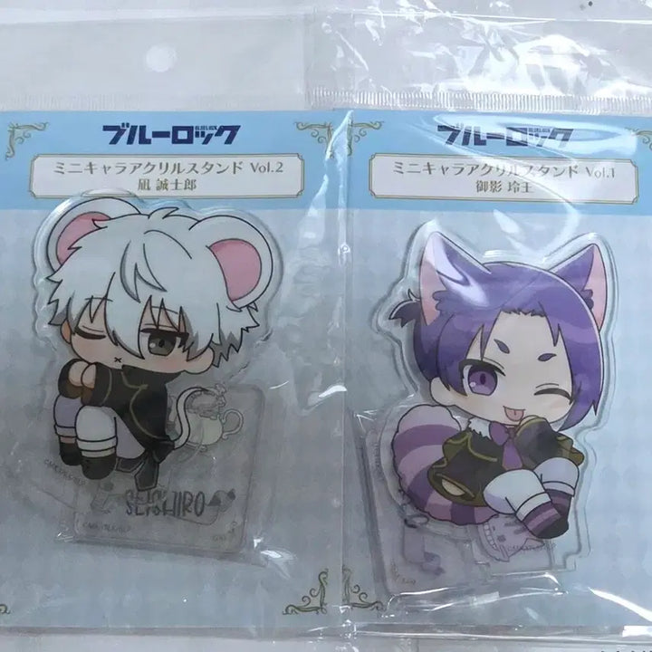 [BUNJANG] Blue Lock SD Acrylic Stand Nagi &amp; Reo (Alice Motif) - Sealed Bundle Set / 블루록 SD 아크릴 앨리스 모티브 나기 레오 미개봉