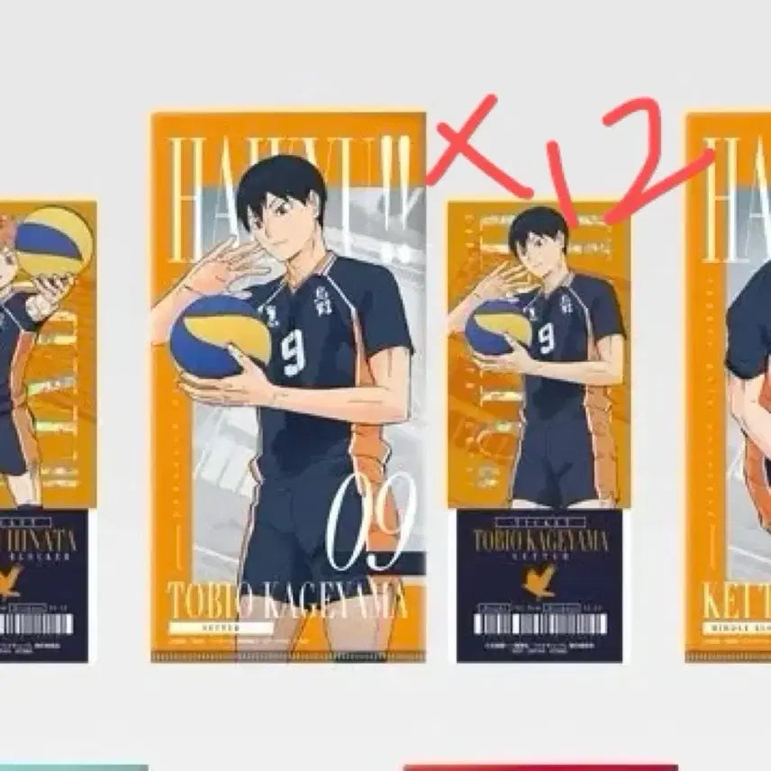 [BUNJANG] Haikyuu!! Tobio Kageyama Ichiban Kuji Ticket Set (Includes Case) / 하이큐 카게야마 토비오 이치방쿠지 티켓 ( 케이스 포함 ) 12개