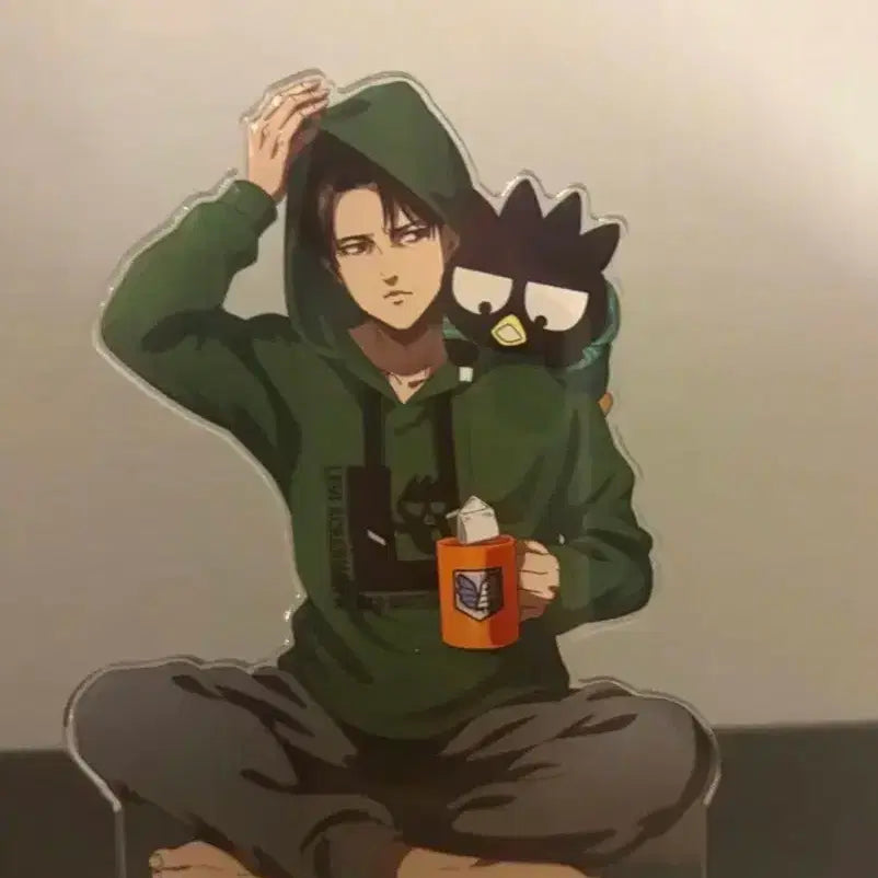 [BUNJANG] Attack on Titan Levi Sanrio Acrylic Stand / 진격의 거인 리바이 산리오 아크릴 스탠드