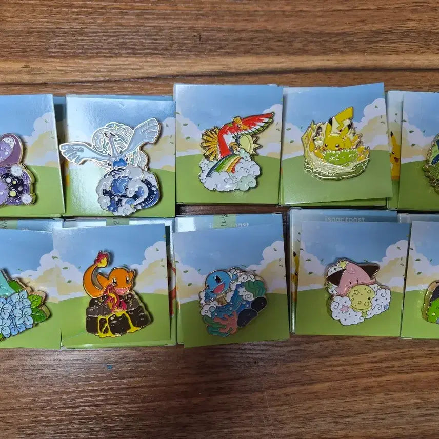 [BUNJANG] Pokemon Isaac Badge Bundle Set / 포켓몬 이삭 뱃지 일괄 판매