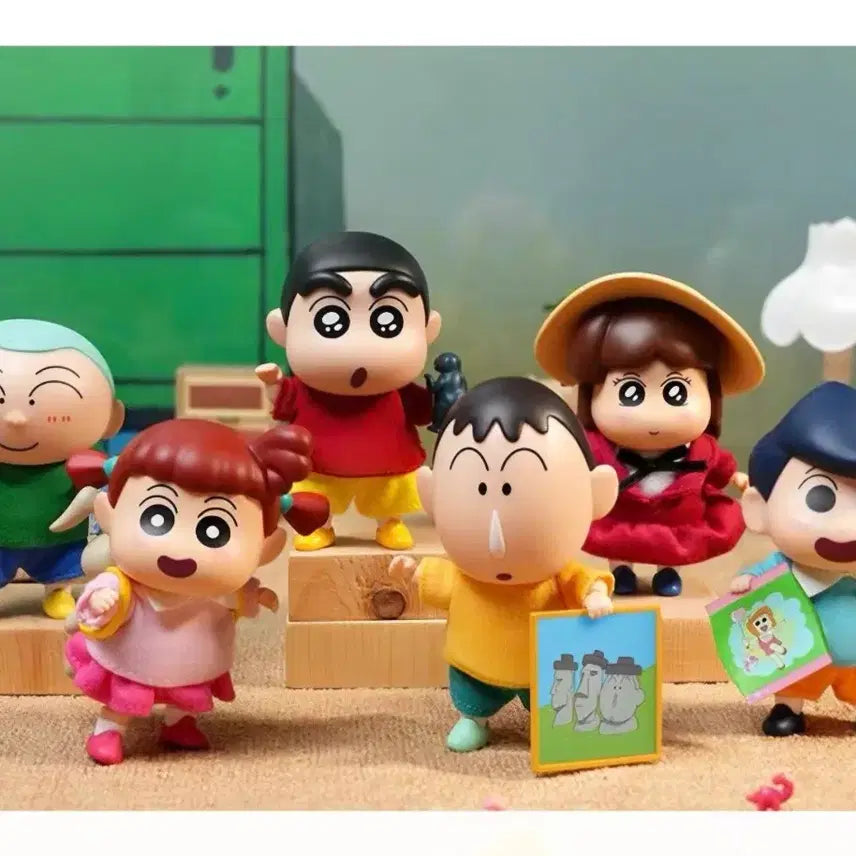 [BUNJANG] Crayon Shin-chan Articulated Figure Full Set (6 Types) / 짱구 관절 피규어 6종 풀세트