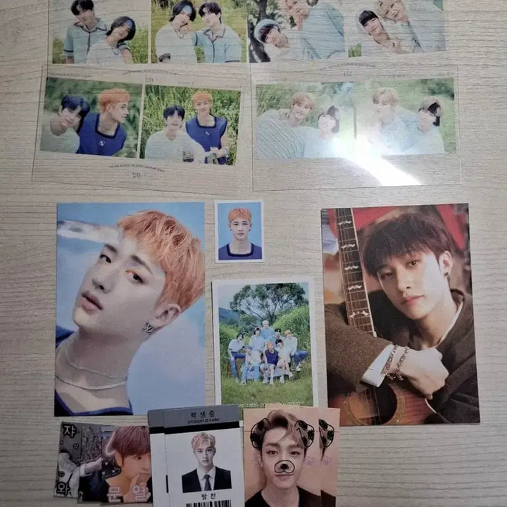 [BUNJANG] Stray Kids Bang Chan Postcard Photocard Bundle Set / 스트레이키즈 방찬 엽서 증사 비공굿 스테이 2기 구성물 일괄 울프찬 처분