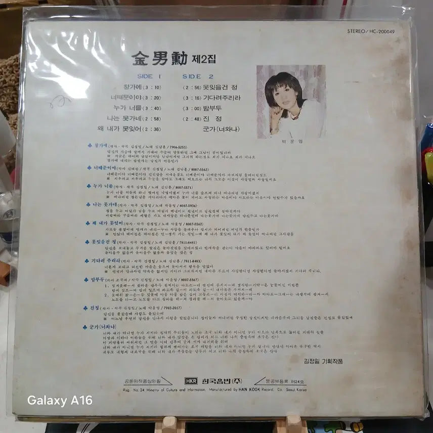 [BUNJANG] Kim Nam-hoon 1980s "Men" LP Album / Lp 김남훈 앨범