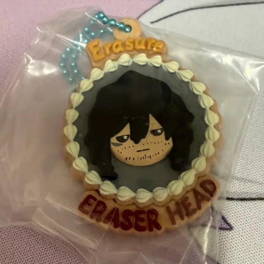 [BUNJANG] My Hero Academia Aizawa Shota Eraser Head Cookie Charm Keychain / 나히아 쿠키참 아이자와 쇼타 이레이저 헤드 키링