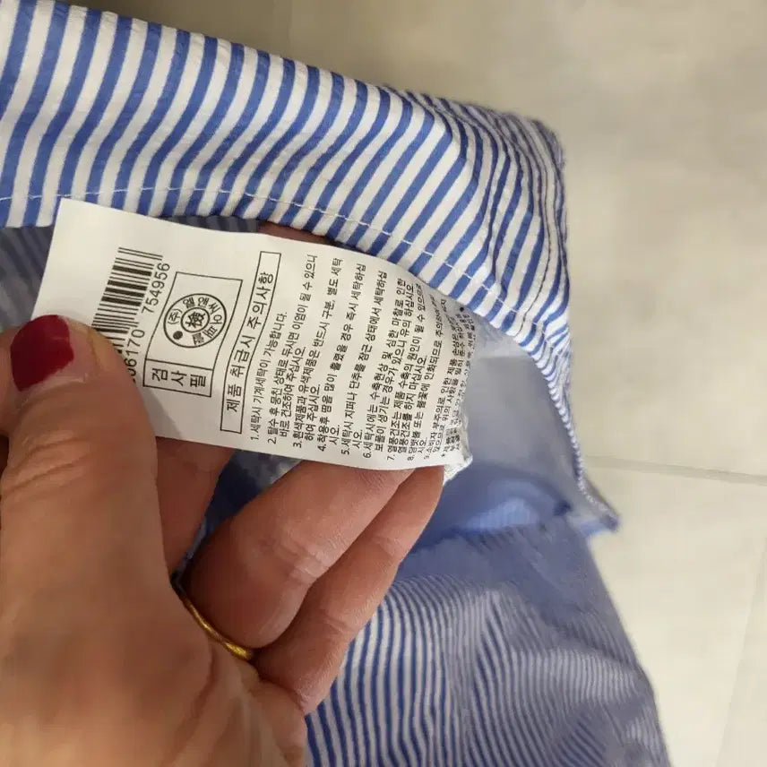 [BUNJANG] COMODO Stripe Short Sleeve Shirt / 코모드루스트라이프반팔셔츠