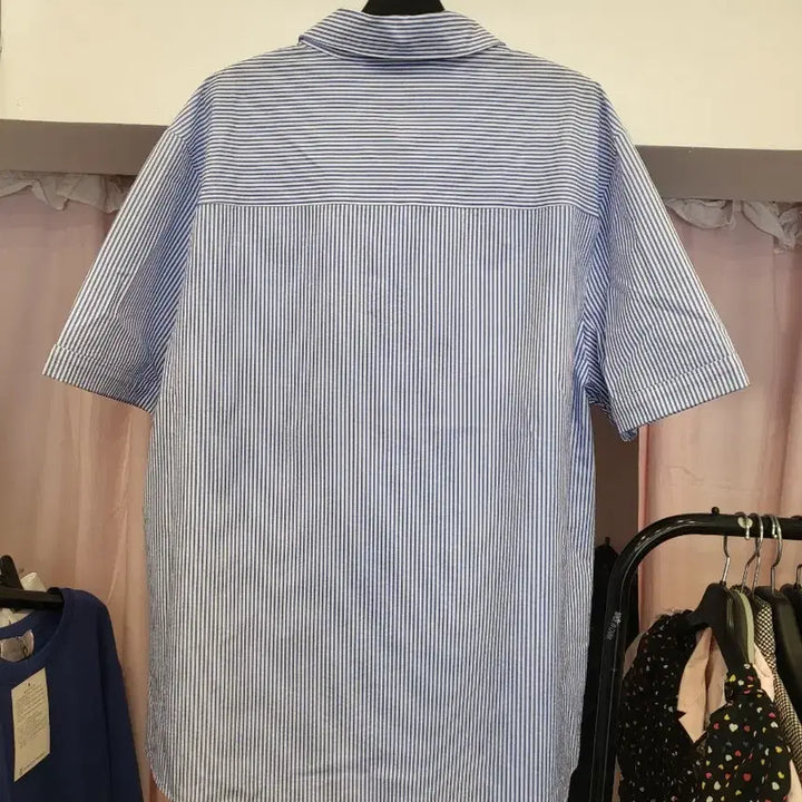 [BUNJANG] COMODO Stripe Short Sleeve Shirt / 코모드루스트라이프반팔셔츠