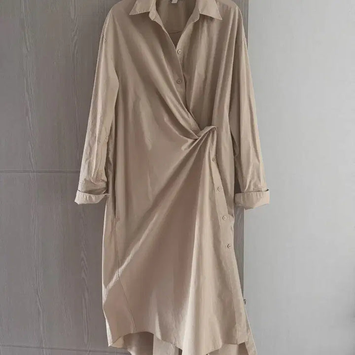 [SOLD OUT] COS 코스 코튼 셔츠 원피스 베이지 EUR 40
