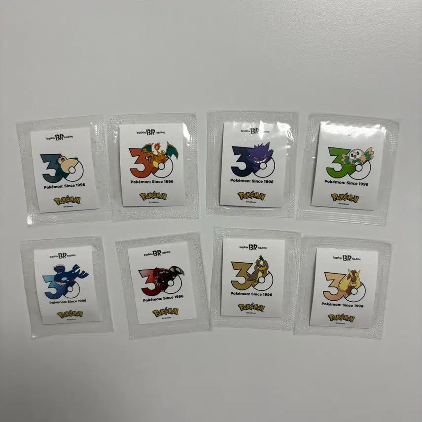 [BUNJANG] Baskin Robbins Pokemon Ddibusil Stickers / 베스킨라빈스 포켓몬 띠부실 파오리 이어롭
