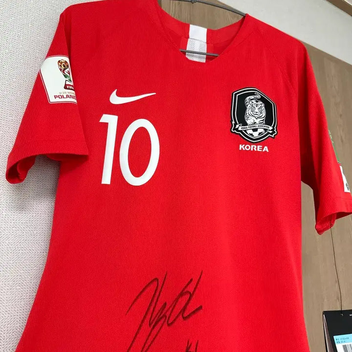 [BUNJANG] South Korea National Football Team Lee Kang-in Signed Jersey M / 18/20 대한민국 축구 국가대표팀 이강인 싸인 유니폼 판매
