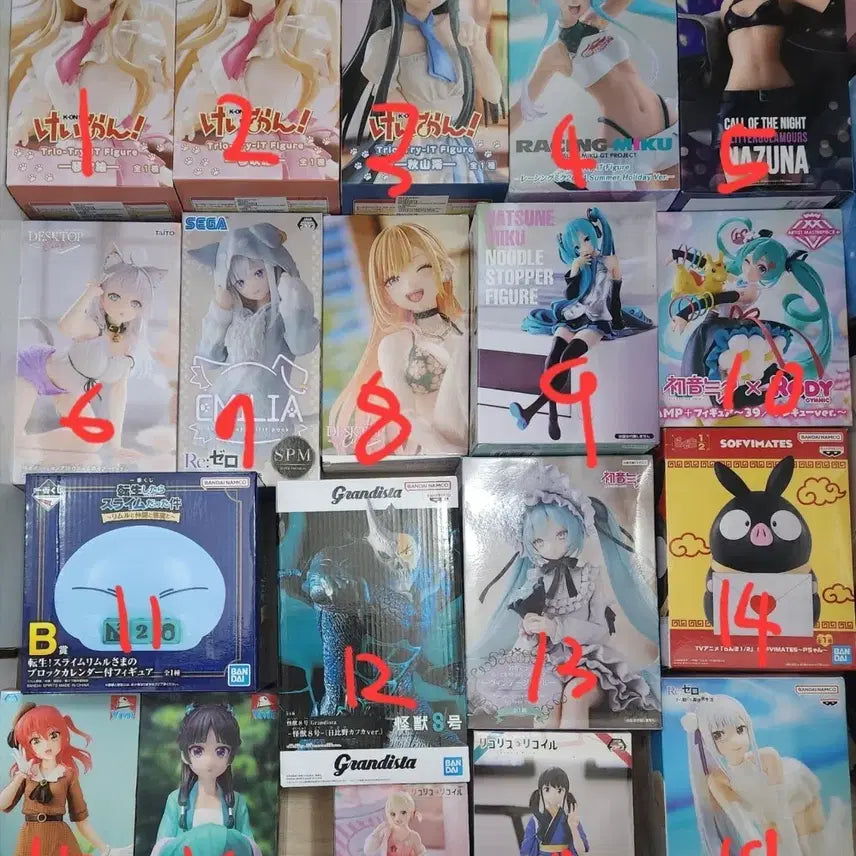 [BUNJANG] Various Anime Figures / 번장최저가/미소녀등(마린,미쿠,케이온,리제로) 피규어 다량판매