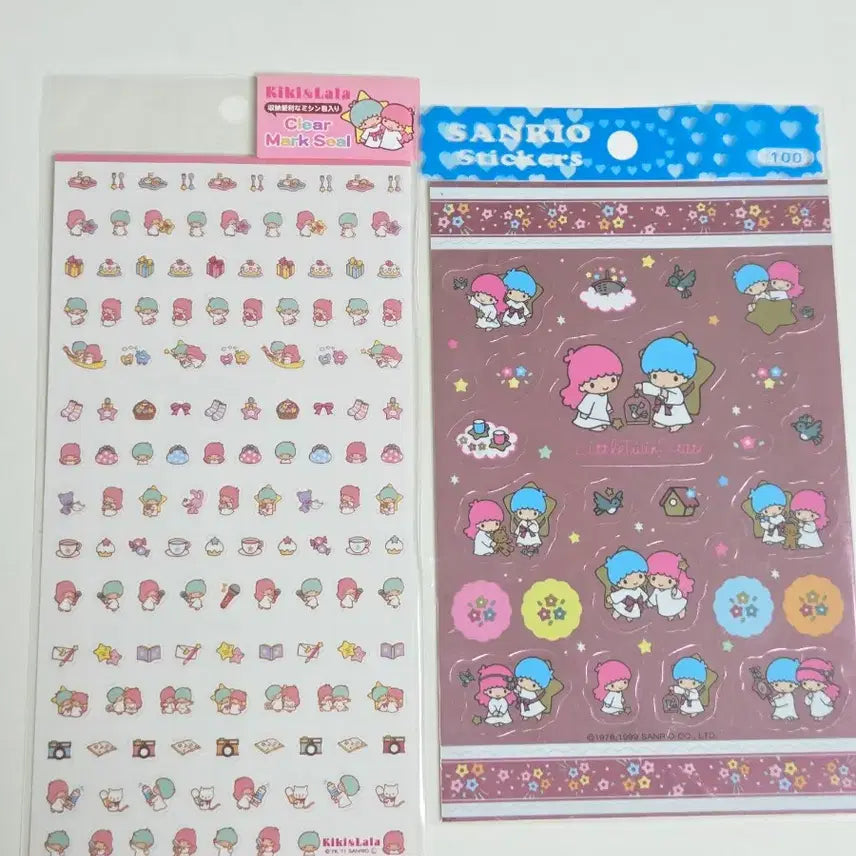 [BUNJANG] Little Twin Stars Classic Sticker Bundle Set (4 types) / 고전키키라라 리틀트윈스타 스티커 일괄