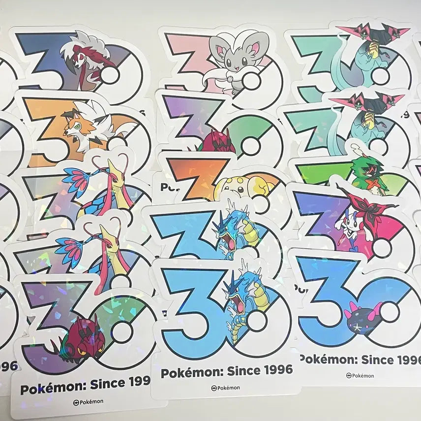 [BUNJANG] Pokemon 30th Anniversary Sticker Set / 포켓몬 30주년 스티커 팝니다