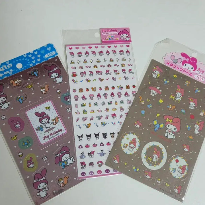 [BUNJANG] Classic My Melody Sticker Bundle Set / 고전마이멜로디 스티커 일괄판매