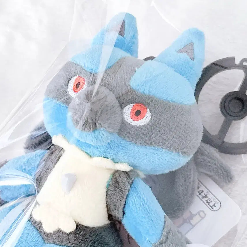 [BUNJANG] Pokemon Special Training Posing Lucario Mascot Plush / 포켓몬스터 특훈중 포징 루카리오 마스코트 누이 인형