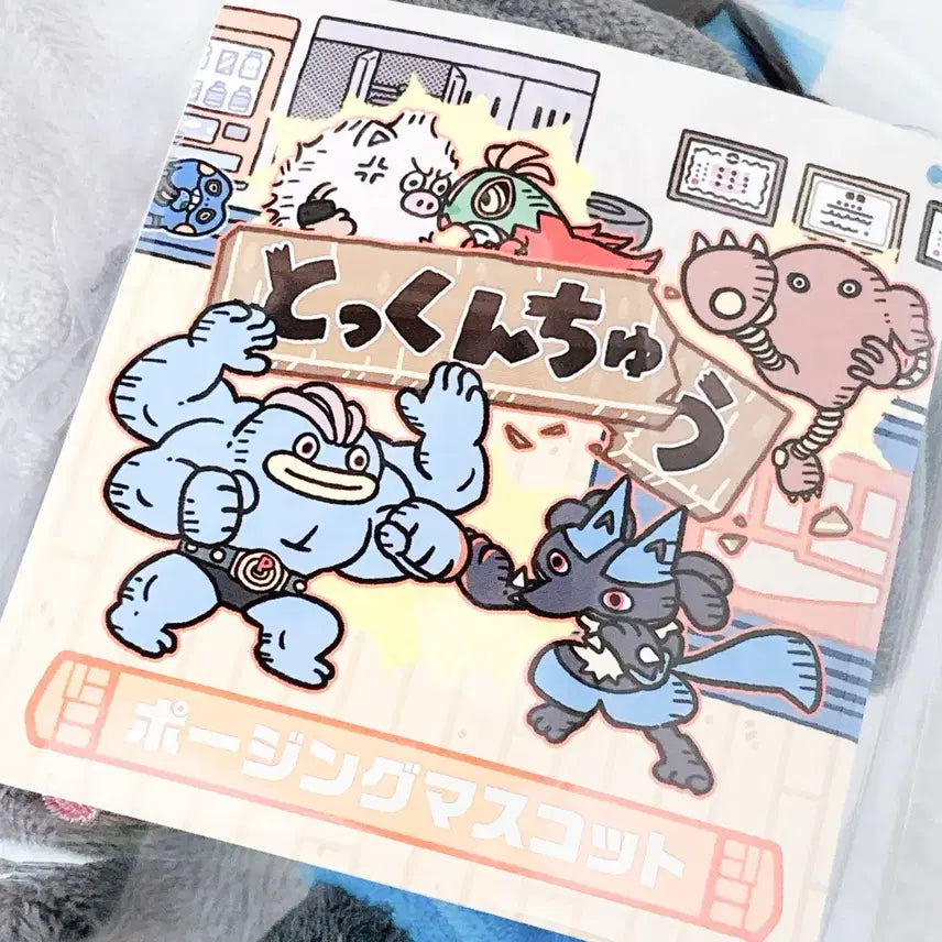 [BUNJANG] Pokemon Special Training Posing Lucario Mascot Plush / 포켓몬스터 특훈중 포징 루카리오 마스코트 누이 인형