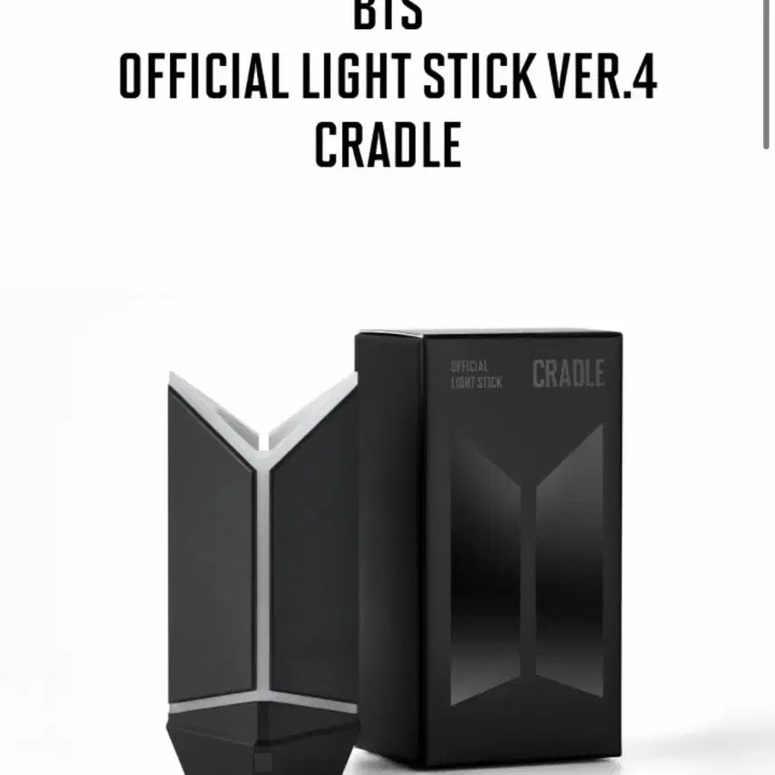 [BUNJANG] BTS Army Bomb Ver.4 + Cradle Photocard Holder Sealed / 방탄소년단 BTS 응원봉 아미밤4+크래들 VER.4 미개봉 새상품