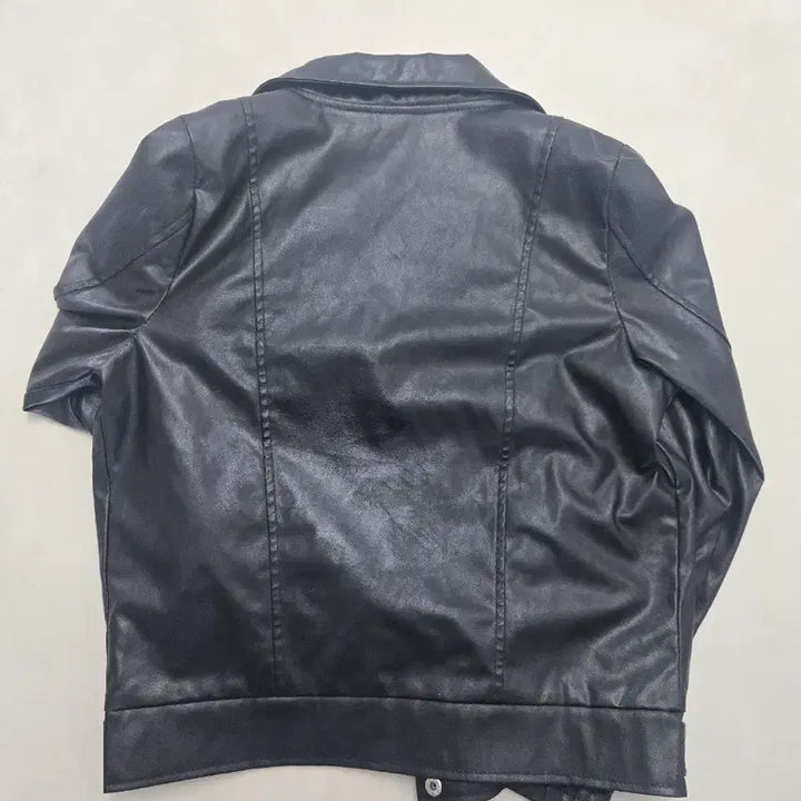 [BUNJANG] Leather Black Rider Jacket / 가죽 블랙 라이더 자켓(나눔)