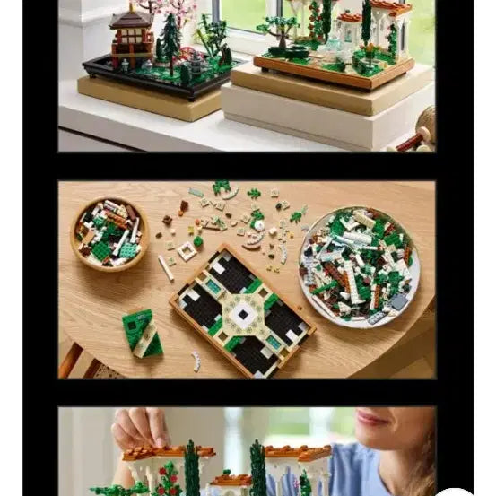 [BUNJANG] LEGO Icons 10359 Fountain Garden &amp; Botanical Tulips Bundle Set / 레고