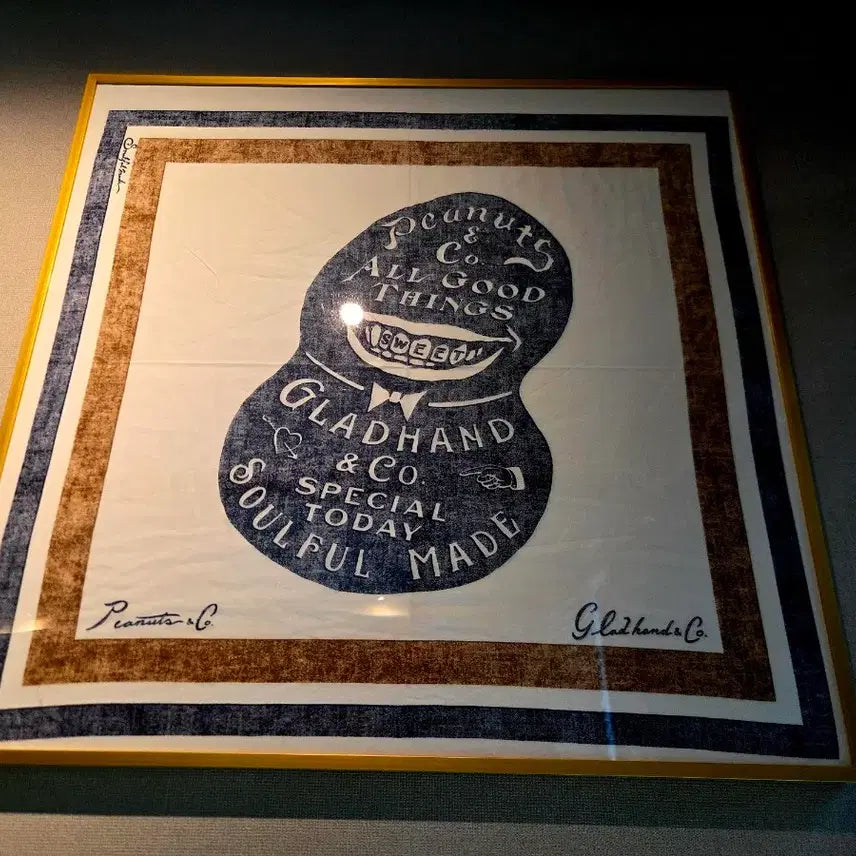 [BUNJANG] Peanuts &amp; Co. Mr.Smiley Bandana Artwork Frame / Peanuts &amp;Co
