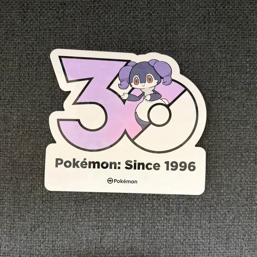 [BUNJANG] Pokemon 30th Anniversary Logo Sticker Set / 한국한정] 포켓몬 30주년 로고 스티커 에써르