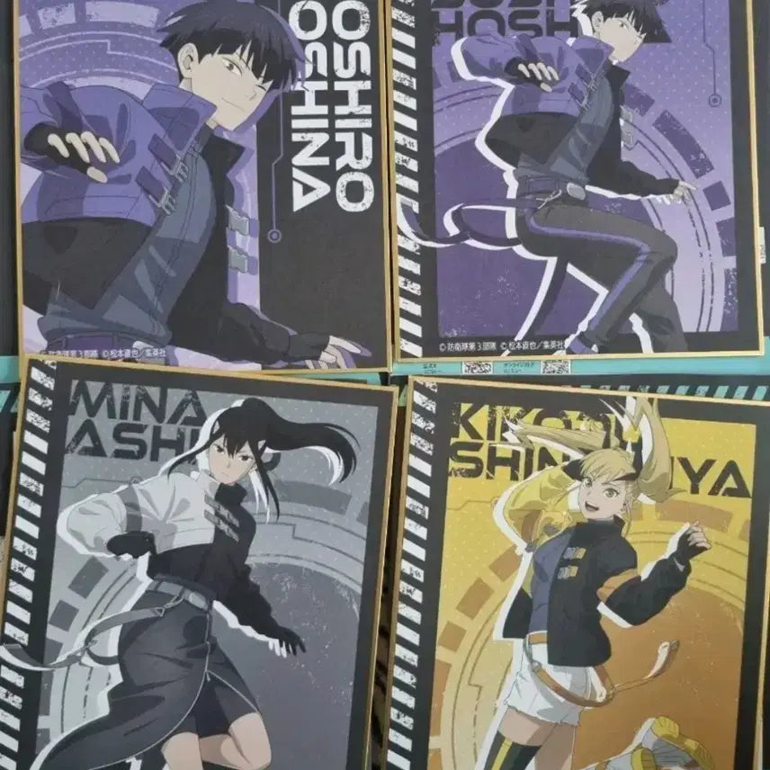 [BUNJANG] Kaiju No. 8 Hoshina, Ashiro, Kikoru Shikishi Set / (배포0.7)괴수8호 호시나2종,아시로,키코루,키코루 케이크 가챠일괄양도