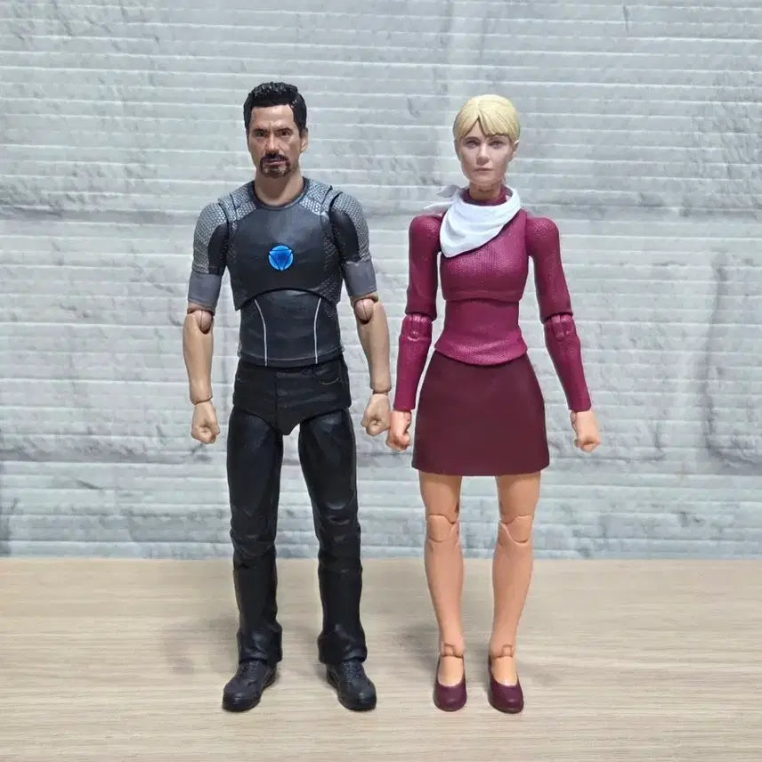 [BUNJANG] SHF Tony Stark &amp; Pepper Potts Custom Bundle Set / SHF 토니스타크 &amp; 페퍼포츠 커스텀 일괄
