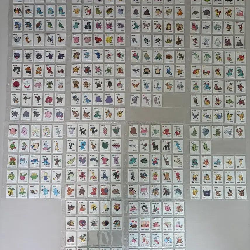 [BUNJANG] Pokemon Stickers Generation 1 &amp; 2 Full Set + Halloween Full Set + Lovely Full Set / 포켓몬 띠부씰 1,2세대 전종+할로윈+러블리