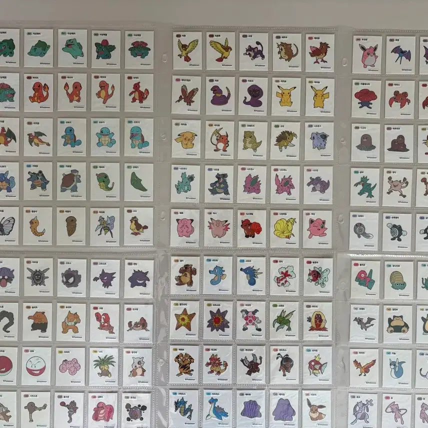 [BUNJANG] Pokemon Stickers Generation 1 &amp; 2 Full Set + Halloween Full Set + Lovely Full Set / 포켓몬 띠부씰 1,2세대 전종+할로윈+러블리